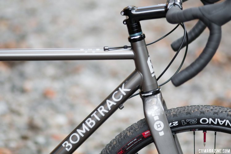 Bombtrack Hook EXT cyclocross/gravel/adventure bike is a versatile, fun ride without straying from cyclocross race-oriented geometry. © Cyclocross Magazine