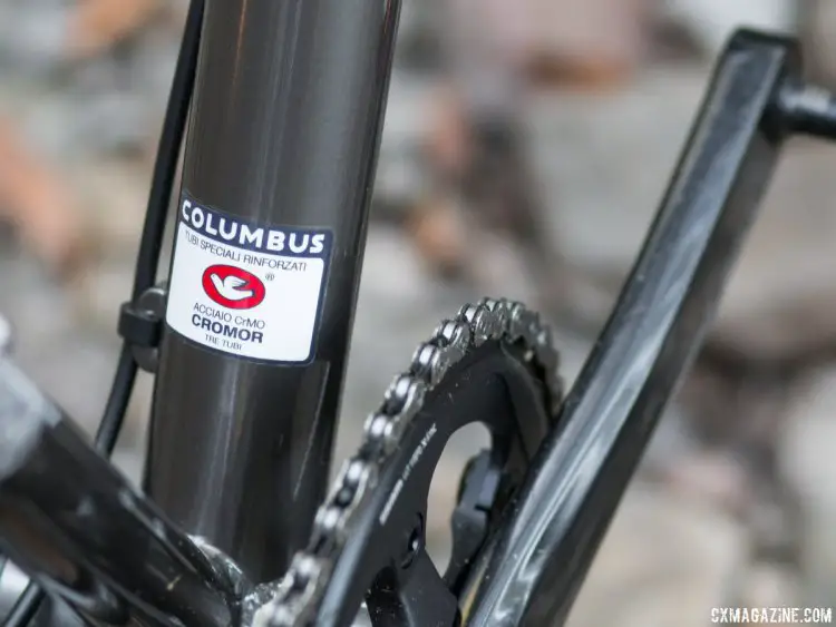 Columbus Cromor steel tubing adds some pedigree to a new category of bikes. Bombtrack Hook EXT cyclocross/gravel/adventure bike. © Cyclocross Magazine