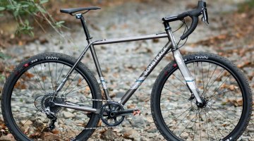 Bombtrack Hook EXT cyclocross/gravel/adventure bike can take on rougher terrain that you might normally reserve for a mountain bike. © Cyclocross Magazine