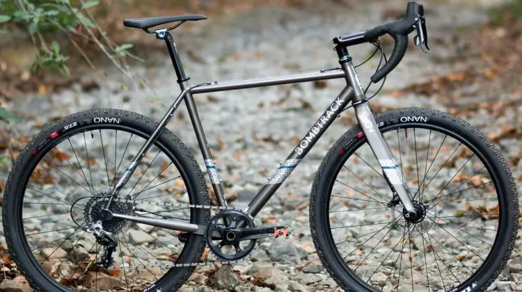 Bombtrack Hook EXT cyclocross/gravel/adventure bike can take on rougher terrain that you might normally reserve for a mountain bike. © Cyclocross Magazine