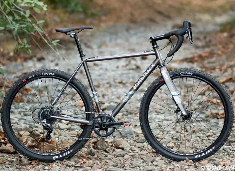 Bombtrack Hook EXT cyclocross/gravel/adventure bike can take on rougher terrain that you might normally reserve for a mountain bike. © Cyclocross Magazine