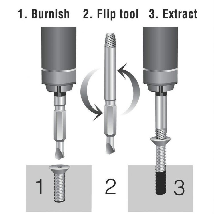 Easy Out screw/bolt extractor bits