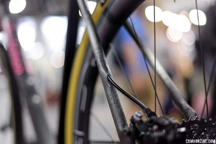 Matt Appleman's Pink Doughnut gravel bike. NAHBS 2017. © C. Fegan-Kim Cyclocross Magazine