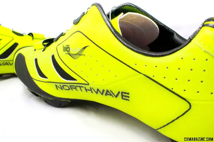 Translucent, textured protection guard both sides of the shoe. Northwave Extreme XC mountain bike shoes in review. © Cyclocross Magazine
