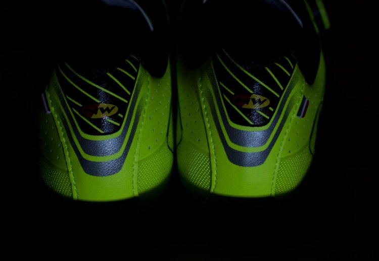 Northwave Extreme XC mountain bike shoes offer a semi-reflective heel accent. © Cyclocross Magazine
