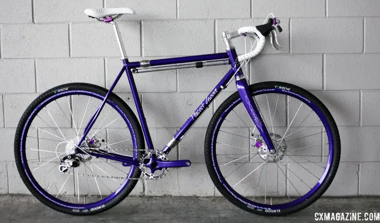 The Purple Reign is nearly 100% custom and 1000% personality. © C. Fegan-Kim Cyclocross Magazine
