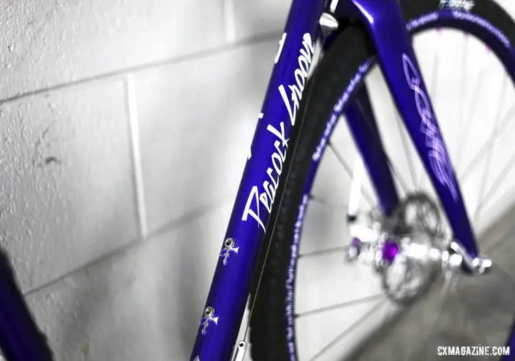 Custom pinstriping, Prince emblems integrated into the water cage bolts... © C. Fegan-Kim Cyclocross Magazine