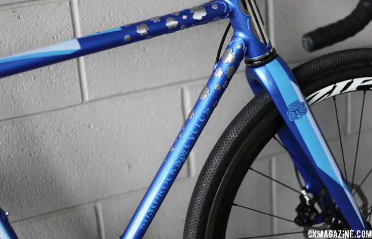 This gravel race frame was designed to avoid toe overlap. © C. Fegan-Kim Cyclocross Magazine