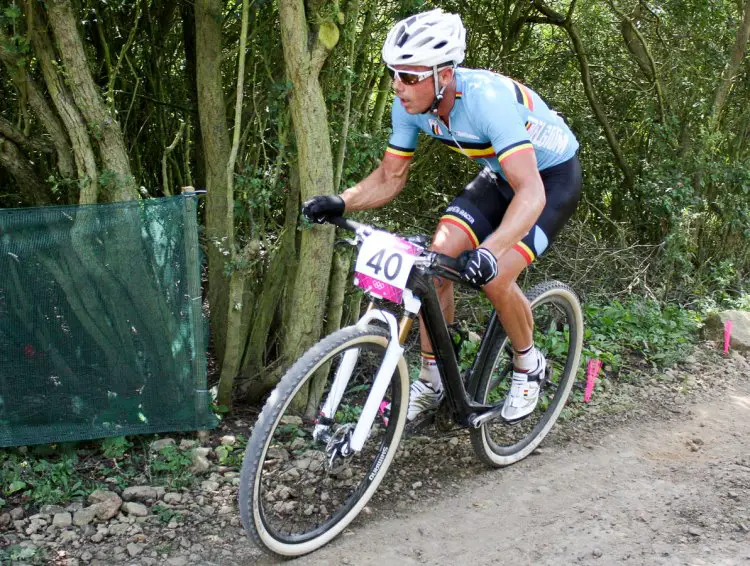 Sven Nys goes back to fat tires and flat bars to team up with Sven Vanthourenhout to race the Absa Cape Epic. photo: Nys at the London Olympics photo: sumofmarc (flickr)