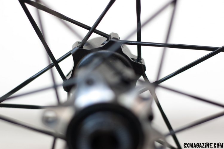 24 Sandvik straight-pull aero bladed spokes are used front and rear. © Cyclocross Magazine