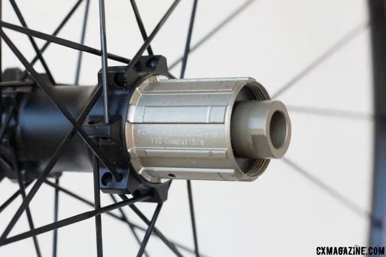 The Atomik 38C Disc wheels come in 135×12, 142×12 or QR rear axle spacing. © Cyclocross Magazine