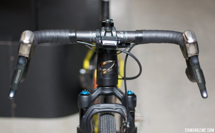 The EC70 AX carbon bar will help Amanda Nauman pilot her gravel racing this season. © Cyclocross Magazine