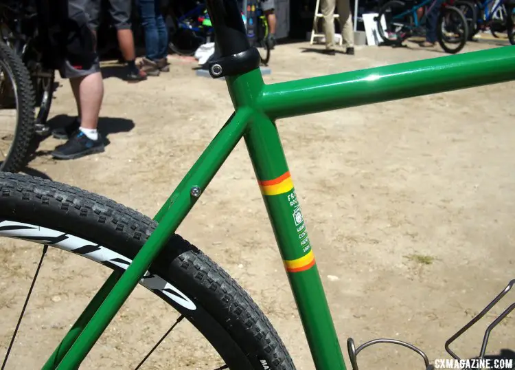 The Rockitship features smooth welds and rack and fender mounts in the rear. 2017 Sea Otter Classic. © G. Kato / Cyclocross Magazine