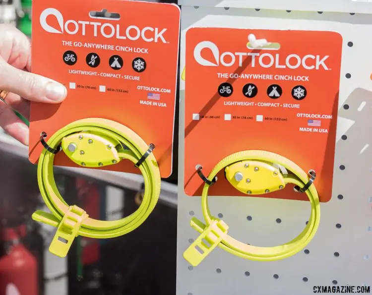 Light and compact, the 18" Ottolock coils to 3", while the 30" length adds one extra coil and weighs only a handful of grams more.