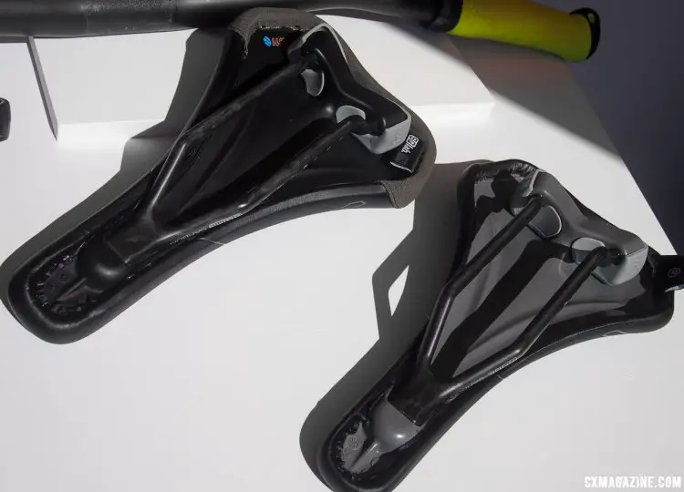 A view of the underside of the 611 and 612 with elastomers installed. 2017 Sea Otter Classic. © G. Kato / Cyclocross Magazine