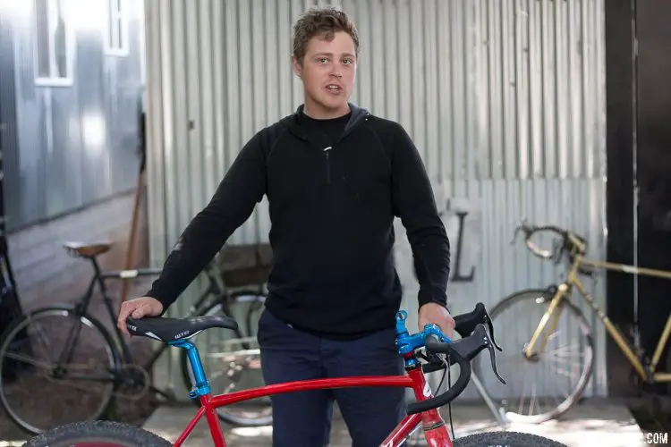 Montana-based Adam Sklar has been building bikes for six years, and yet is only 23 years old. He loves to race cyclocross, and certainly can speak the language. Paul Camp 2017. © Cyclocross Magazine