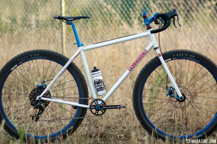 Monster Cross, Drop Bar Mountain Bike, Adventure Bike or just a bike? Regardless of labels, the Falconer steel drop bar bike is built to do it all well. Paul Camp 2017. © Cyclocross Magazine