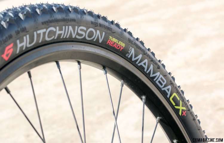 The Black Mamba 29x2 tire now comes under a Black Mamba CX+ size, a 650b x 50mm option for monster cross or mountain bike use. 2017 Sea Otter Classic. © Cyclocross Magazine