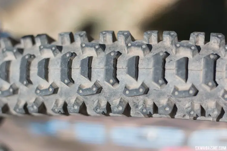 The Tioga Mud Dawg brought traction to the Tioga Disk Drive. Eric Rumpf's John Tomac replica 1991 Raleigh Signature ti/carbon drop bar mountain bike. © Cyclocross Magazine