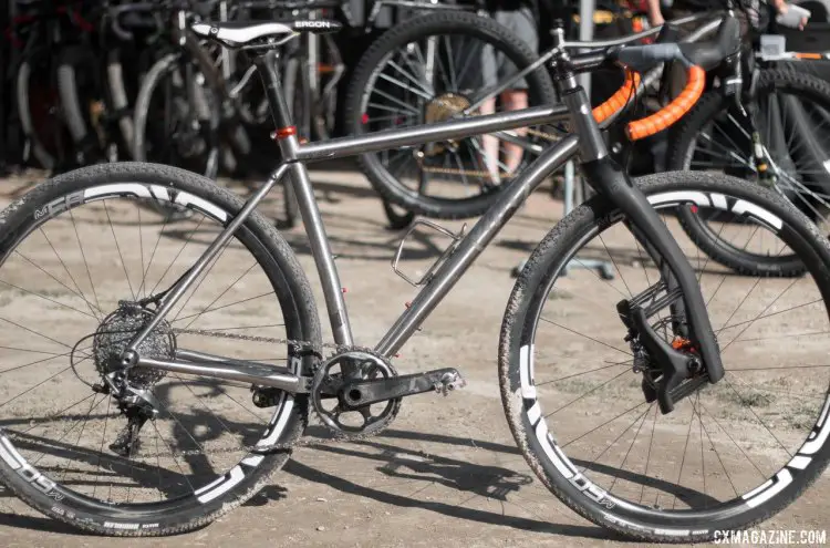 The Why Cycles' R+ titanium road / cross / gravel bike comes with two build options, two fork options, or frame only. © Cyclocross Magazine