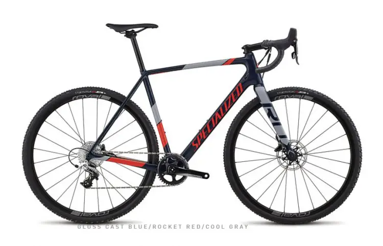 The carbon CruX Elite X1 retails for $3,200. It has a 1x front chain ring with an 11-speed 11-32 rear cassette, Roval SLX 24 alloy disc wheels and SRAM Rival components. (photo: Specialized)