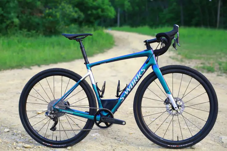 The $9,000 2018 Specialized Diverge includes the Future Shock micro-suspension, Di2 shifting and a dropper post and is designed specifically for gravel riding. (photo: Specialized)