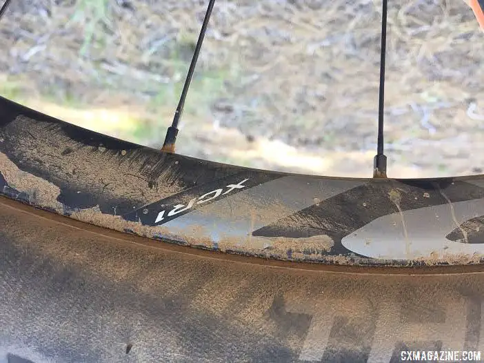 Carl Decker rolled on Giant XCR1 wheels with Schwalbe Thunderburt 2.25" tires on his 2017 Lost and Found 100-winning XTC 29er.