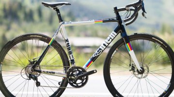 The $1600 Cinelli Zydeco aluminum cyclocross/gravel bike with Shimano Tiagra. Press Camp 2017. © Cyclocross Magazine