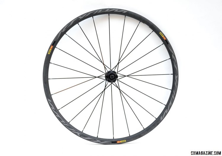 Mavic Ksyrium Pro SL T Disc tubular wheelset is one of the lighter disc brake carbon tubular options. © Cyclocross Magazine