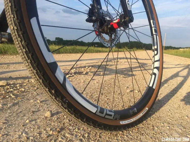Equipment is a guessing game based on conditions and luck, but this year Shirley is rolling with an Alchemy Hyas with ENVE M50 wheels, Panaracer Gravelking 35mm SK tires, with Orange Seal sealant, inflated to 40 psi. photo: Neil Shirley