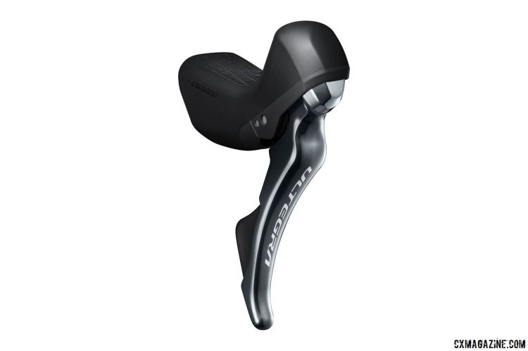 Shimano's new Ultegra R8020 lever for mechanical shifting and hydraulic disc brakes. © Cyclocross Magazine