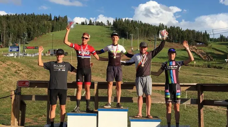 Caleb Swartz took the win at the 2017 Angel Fire UCI mountain bike race. photo: Caleb Swartz