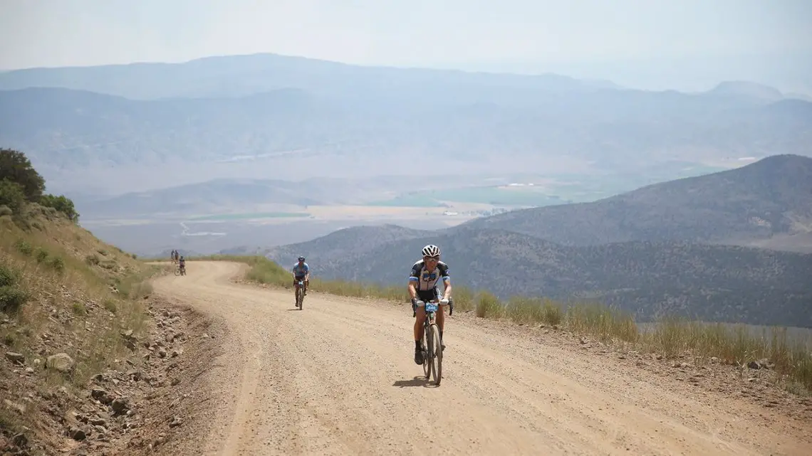 All-told, the Crusher route featured nearly 10,000 feet of climbing, much of it on dirt fire roads. 2017 Crusher in the Tushar © C. Fegan-Kim