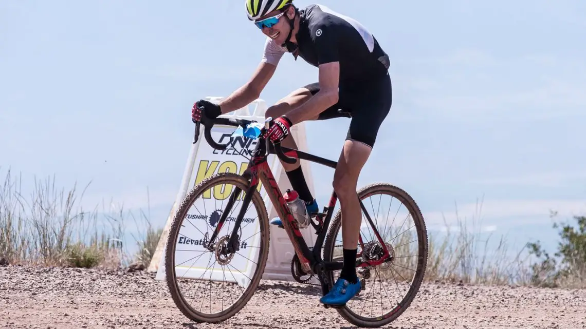 Rob Squire took the KOM after an impressive ride up the Col d'Crush. 2017 Crusher in the Tushar © C. See