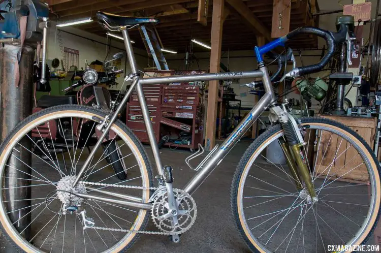 Bruce Gordon's Rock 'n Road is one of the early drop bar fat tire mixed terrain bikes. © K. White / Cyclocross Magazine