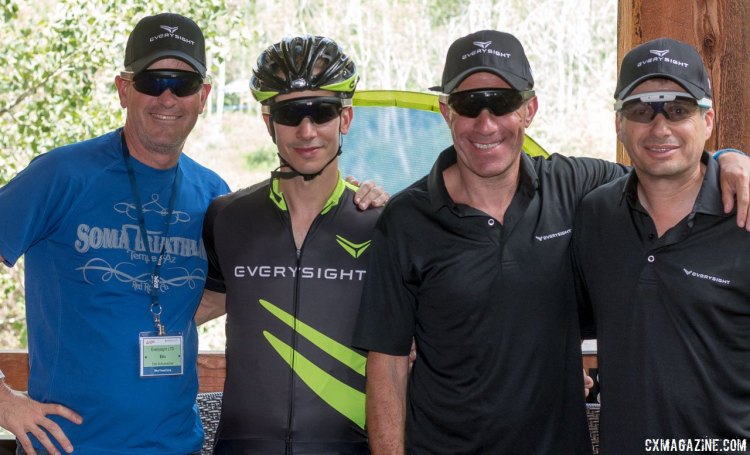 Everysight's team flew in from Israel to show off its Raptor cycling eyewear. Press Camp 2017. © Cyclocross Magazine