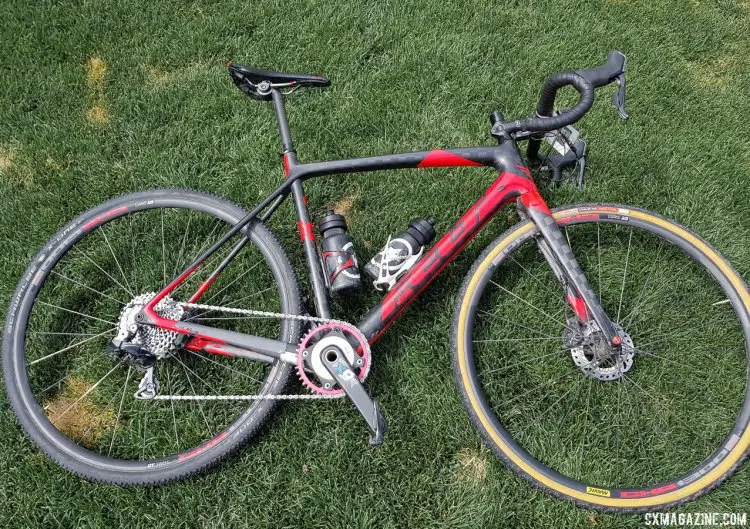Both bike and rider needed some horizontal time after scaling all that vertical. Rob Squire's 2017 Crusher-Winning Felt F1X Di2 Cyclocross bike.