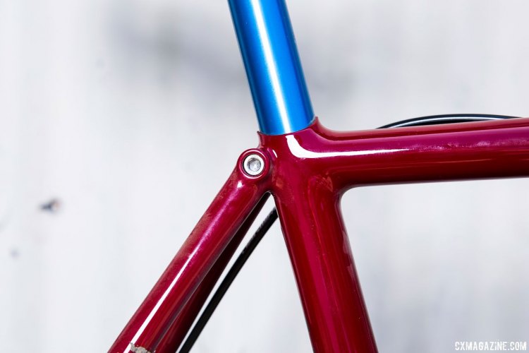 Rex Cycles' fillet brazed monster cross bike shines with smooth, minimalistic joints. © Stephen Lam