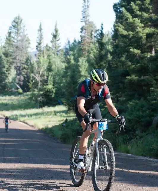 The 2017 Crusher was Thomas Cooke's seventh. His Crusher evolution led him to use 2.1 inch Schwalbe Racing Ralph tires to conquer the Col d'Crush descent. photo: Christopher See