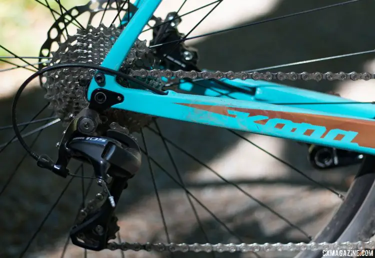 The 2018 Kona Major Jake cyclocross bike gets lower, stiffer, lighter and more compliant, says Kona. © Cyclocross Magazine