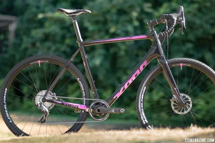 The 2018 Kona Super Jake cyclocross bike features SRAM Force 1 components and the same color scheme as will be raced by Kerry Werner and Helen Wyman. © Cyclocross Magazine
