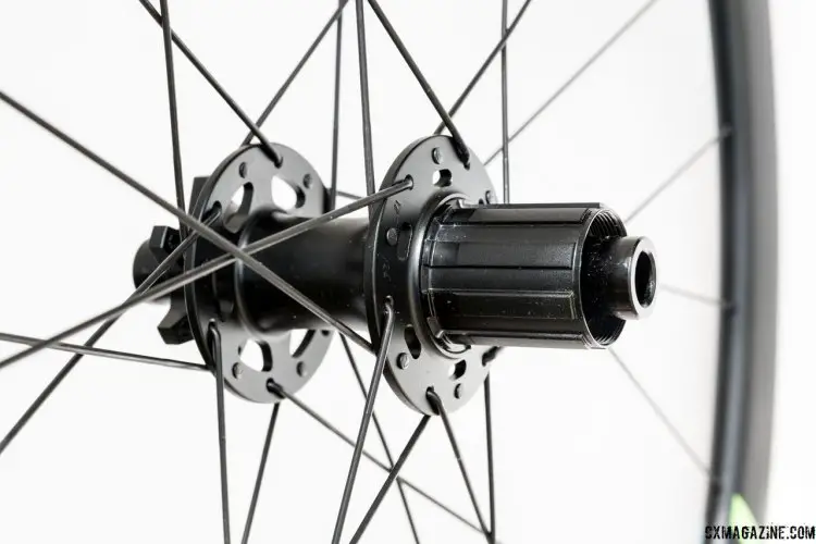 AlexRims in house 6 bolt IS disc hub with a Shimano/SRAM compatible 11speed cassette body