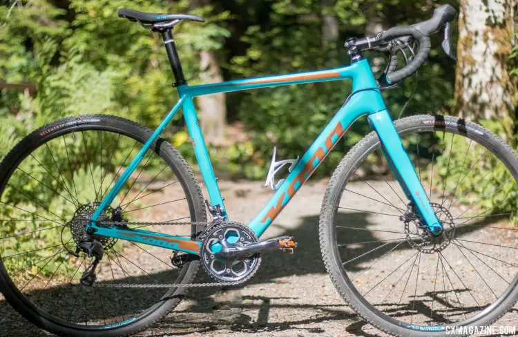 First ride: 2018 Kona Major Jake carbon cyclocross bikes was our weapon of choice for the rooty Squammish mountain bike trails. © Cyclocross Magazine