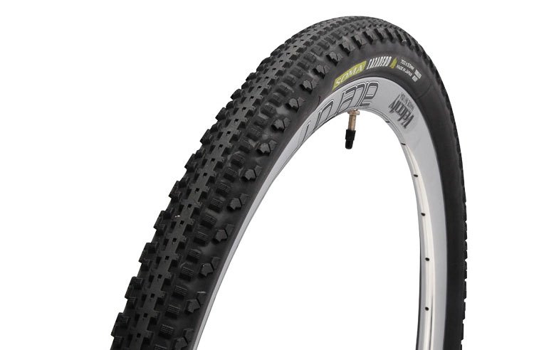 Soma Fabrications new 700 x 50 Cazadero tubeless gravel tire comes in skinwall or blackwall, but unlike the 42mm version, is officially tubeless. photo: courtesy