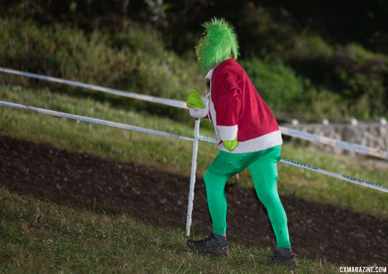 The Grinch will likely be back in 2019. 2016 Jingle Cross cyclocross festival. © A. Yee / Cyclocross Magazine