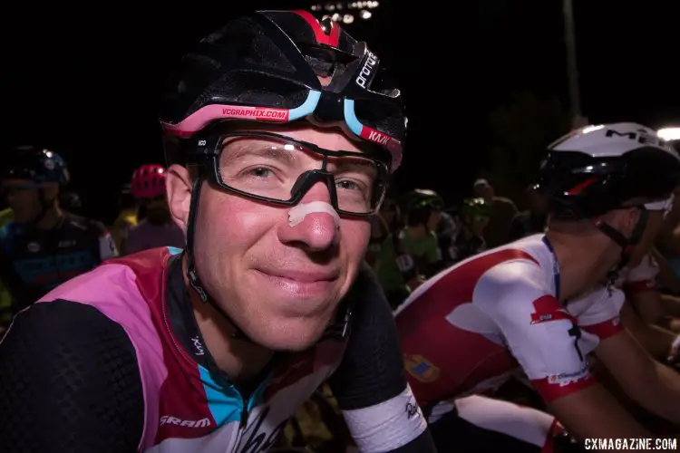 Jeremy Powers always enjoys CrossVegas and found it to be a logical choice over the C2 in Waterloo. 2017 CrossVegas Elite Men. © A. Yee / Cyclocross Magazine