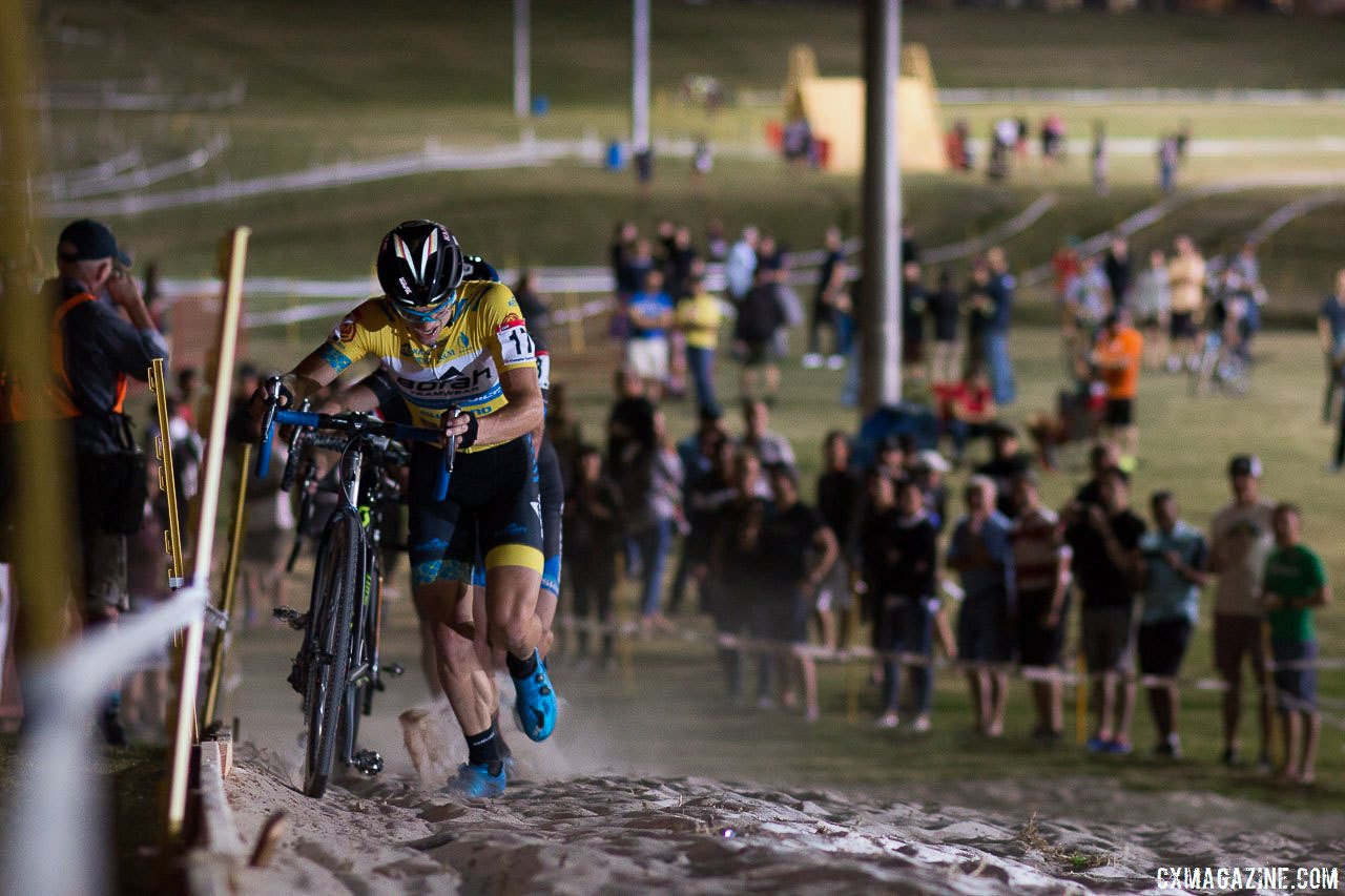 Bjorn Selander finished fourth at CrossVegas last year. 2017 CrossVegas Elite Men. © A. Yee / Cyclocross Magazine