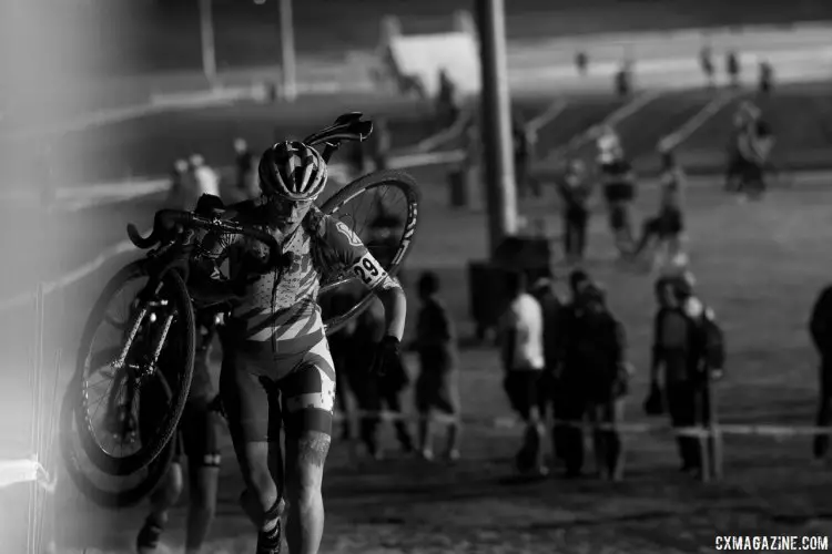 Chelsea Weidinger (MASH SF) finished just behind fellow Norcal racer Bernstien. 2017 CrossVegas, Elite Women. © A. Yee / Cyclocross Magazine