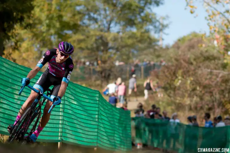Kerry Werner had an inspired ride to finish 19th. 2017 Jingle Cross World Cup, Elite Men. © A. Yee / Cyclocross Magazine