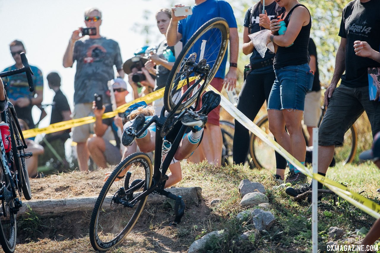 The stairs claimed some victims last year. 2017 Trek CX Cup, Friday UCI C2. © J. Curtes / Cyclocross Magazine